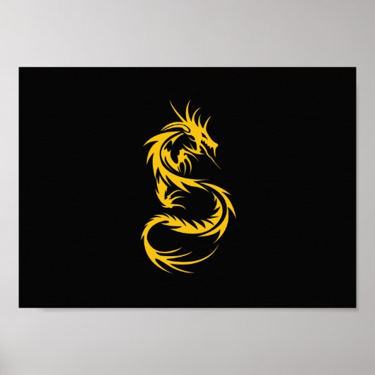 Draak van goud poster (Voorkant)