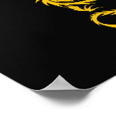 Draak van goud poster (Hoek)