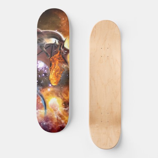 Draak van het sterrenstelsel persoonlijk skateboard (Voorkant)