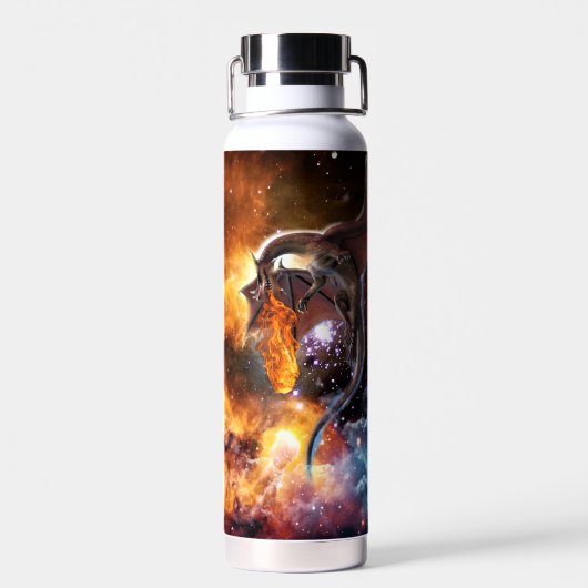 Draak van het sterrenstelsel waterfles (Achterkant)