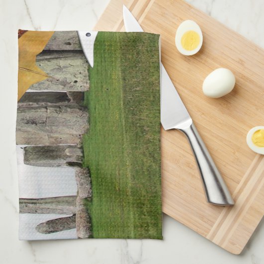 Draak van Stonehenge Theedoek (Quarter Fold)