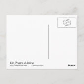 Draak van Summer Natuur Fantasy Art Briefkaart (Achterkant)