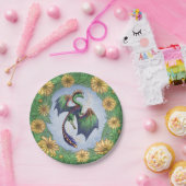 Draak van Summer Natuur Fantasy Art Papieren Bordje (Feest)