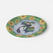 Draak van Summer Natuur Fantasy Art Papieren Bordje (Gekanteld)