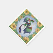 Draak van Summer Natuur Fantasy Art Servet (Hoek)