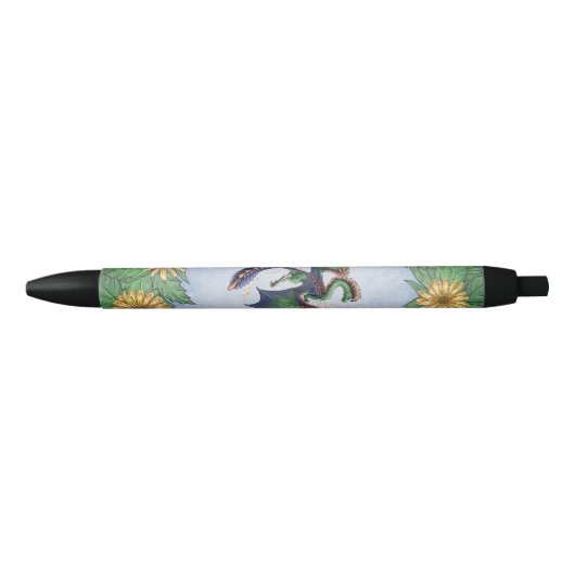 Draak van Summer Natuur Fantasy Art Zwarte Inkt Pen (Voorkant)