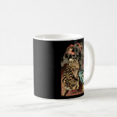 Draak vecht tegen de reuzentijger Japans Koffiemok (Voorkant rechts)