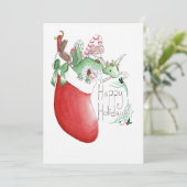 Draak voor de Feestdagen stoppen Aankondiging (Staand voorkant)