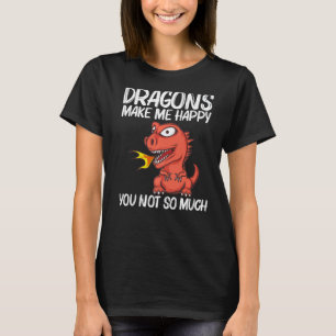 Draak voor vrouwen die het ademhalen van ademhalin t-shirt