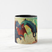 Draak vs Pegasus - Fantasie Kunst Mok (Midden)