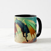 Draak vs Pegasus - Fantasie Kunst Mok (Voorkant rechts)