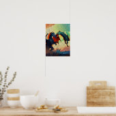 Draak vs Pegasus - Fantasie Kunst Poster (Keuken)