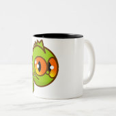 Draak weinig! tweekleurige koffiemok (Voorkant rechts)