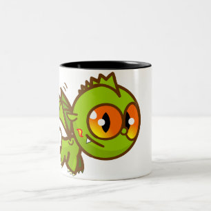 Draak weinig! tweekleurige koffiemok