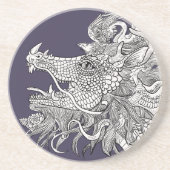 Draak Zandsteen Onderzetter (Voorkant)