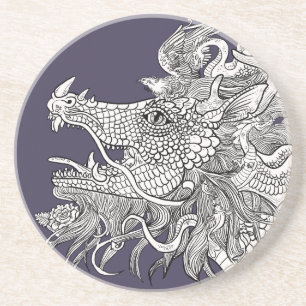 Draak Zandsteen Onderzetter