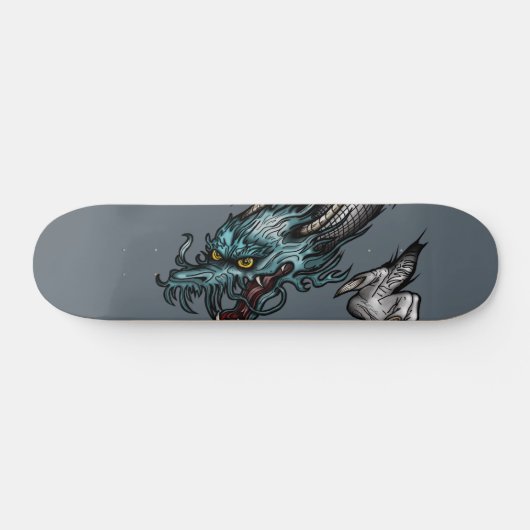Draak zweeft persoonlijk skateboard (Horizontaal)