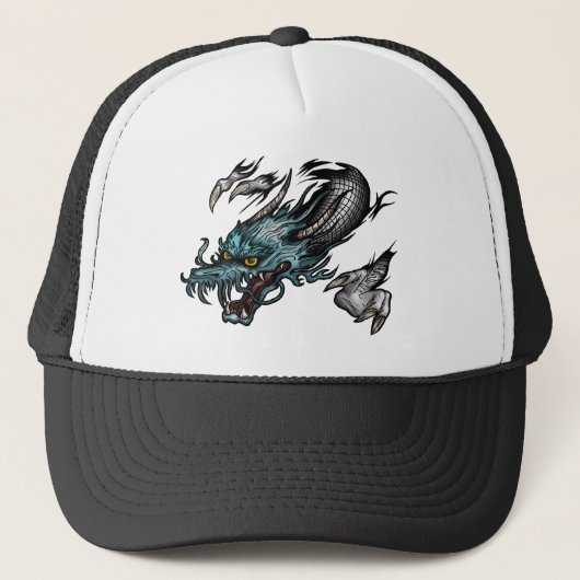 Draak zweeft trucker pet (Voorkant)