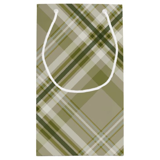 Drab mannen voor olijfgaarden en beige inktvis klein cadeauzakje (Achterkant)