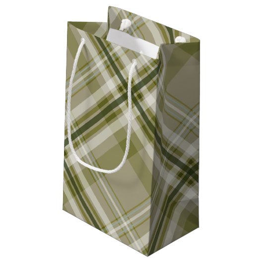 Drab mannen voor olijfgaarden en beige inktvis klein cadeauzakje (Achterkant Gekanteld)