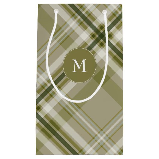 Drab mannen voor olijfgaarden en beige inktvis klein cadeauzakje (Voorkant)