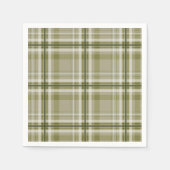 drab-olijf en beige masculine-gipsplaat servet (Voorkant)