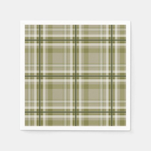 drab-olijf en beige masculine-gipsplaat servet (Voorkant)