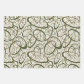 drab olive loden khaki masculine inpakpapier vel (Voorkant)