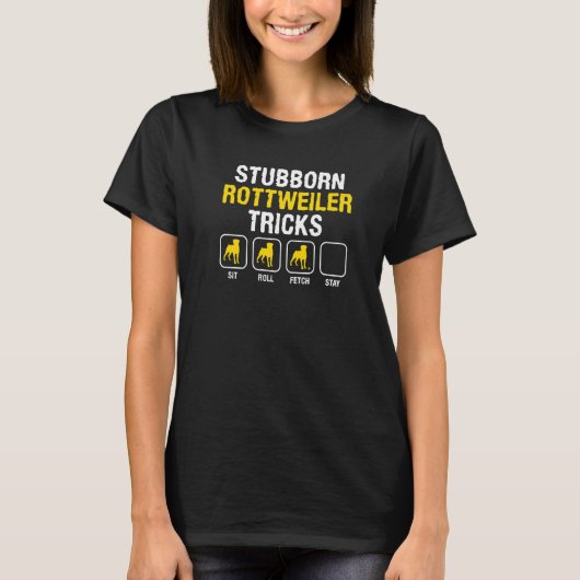 Drabborn Rottweiler Tricks Rottweilers Dog T-shirt (Voorkant)