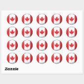 Drabeau Canada Ronde Sticker (Vel)