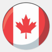 Drabeau Canada Ronde Sticker (Voorkant)
