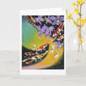 Drably Dream VIII (Dawn in the Fish Pond) Kaart (Gele Bloem)