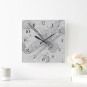 Drabuly & Daisies Vierkante Klok (Huis)