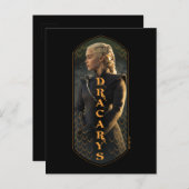 "Dracarys" Daenerys Targaryen Graphic Briefkaart (Voorkant / Achterkant)