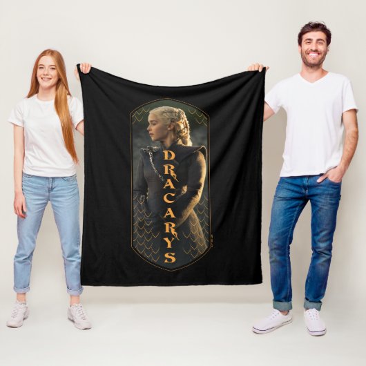 "Dracarys" Daenerys Targaryen Graphic Fleece Deken (In situ)