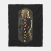 "Dracarys" Daenerys Targaryen Graphic Fleece Deken (Voorkant)