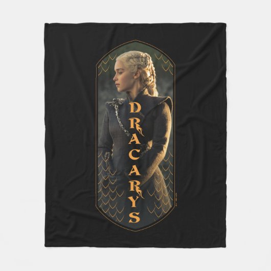 "Dracarys" Daenerys Targaryen Graphic Fleece Deken (Voorkant)