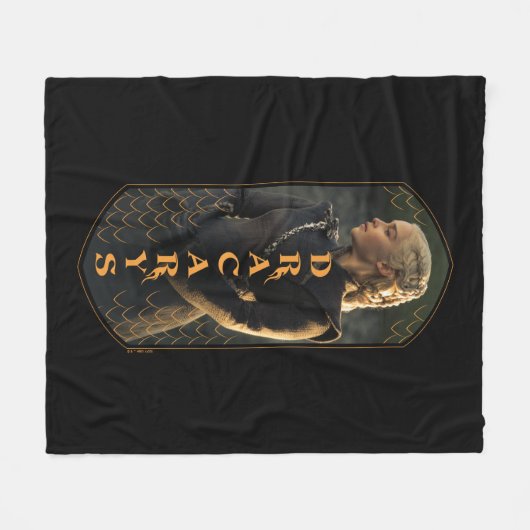 "Dracarys" Daenerys Targaryen Graphic Fleece Deken (Voorkant (Horizontaal))