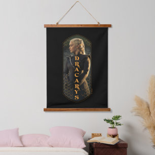 "Dracarys" Daenerys Targaryen Graphic Hangend Wandkleed