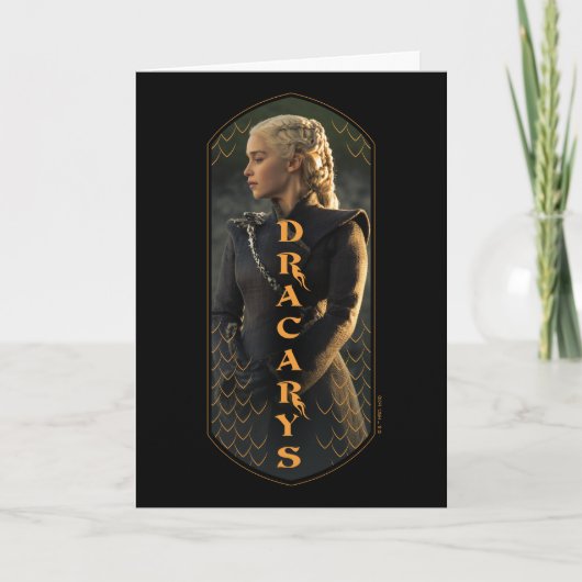 "Dracarys" Daenerys Targaryen Graphic Kaart (Voorkant)