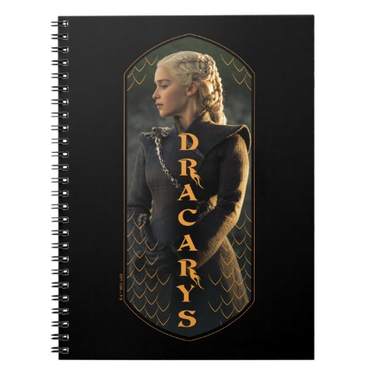 "Dracarys" Daenerys Targaryen Graphic Notitieboek (Voorkant)