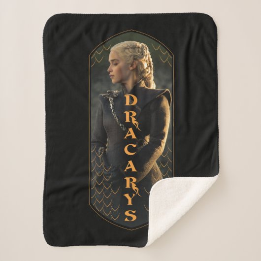 "Dracarys" Daenerys Targaryen Graphic Sherpa Deken (Voorkant)