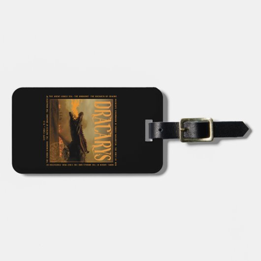 Dracarys Drogon Breathing Fire Graphic Bagagelabel (Voorkant horizontaal)