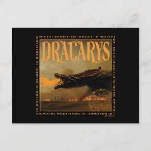 Dracarys Drogon Breathing Fire Graphic Briefkaart