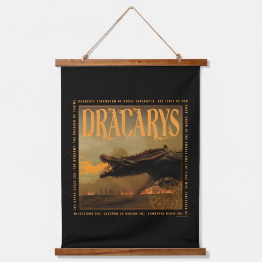 Dracarys Drogon Breathing Fire Graphic Hangend Wandkleed (Voorkant)