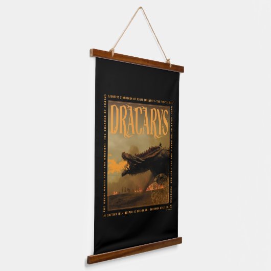 Dracarys Drogon Breathing Fire Graphic Hangend Wandkleed (Gebogen)