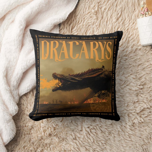 Dracarys Drogon Breathing Fire Graphic Kussen (Deken)