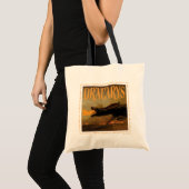 Dracarys Drogon Breathing Fire Graphic Tote Bag (Voorkant (product))