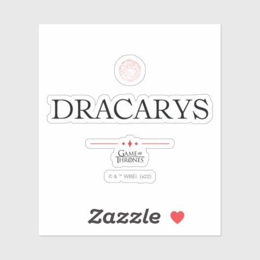Dracarys Sticker (Vel)