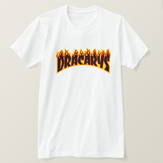 Dracarys - Thrasher Flame Parody T-shirt (Design voorkant)